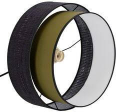 Arezzo lampa wisząca czarny 1x60W E27 abażur czarny+oliwkowy