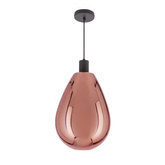 Lampa wisząca Denso 30 szklana kula miedziana do jadalni nad stół