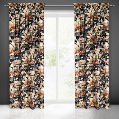 Zasłona Betty grafitowa 140x300