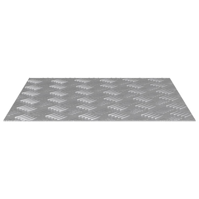 Stopień Kwadrat 4 pcs Srebrny 50 x 50 cm Aluminium