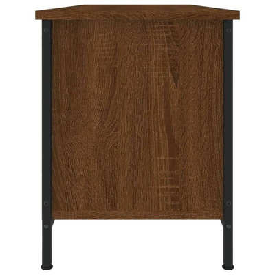 vidaXL Szafka pod TV, brązowy dąb 102x35x45 cm materiał drewnopochodny