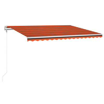 Automatycznie zwijana markiza, LED i czujnik wiatru, 400x300 cm