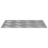 Stopień Prostokątny 2 pcs Srebrny 30 x 20 cm Aluminium