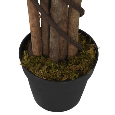 Sztuczny figowiec dębolistny, 96 liści, 80 cm, zielony