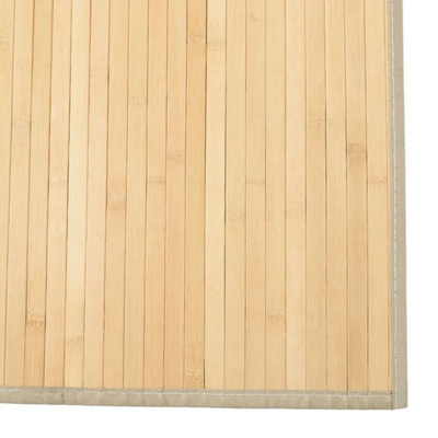 Dywan prostokątny, jasny naturalny, 80x400 cm, bambusowy vidaXL