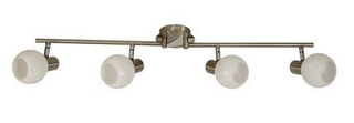 Lampa sufitowa Avila listwa ze szklanymi kloszami 4-punktowa do salonu