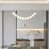 Lampa wisząca Abigali Pontti Big1 30W złoty/mleczne kule