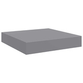vidaXL Wisząca półka ścienna, szara, 23x23,5x3,8 cm, MDF