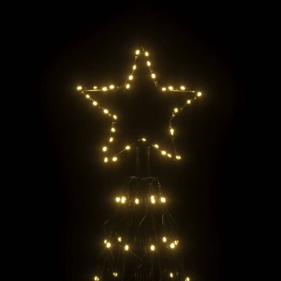 vidaXL Choinka stożkowa, 1400 ciepłych białych LED, 160x500 cm