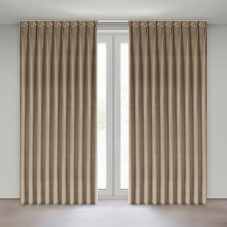 Zasłona Melanie ciemnobeżowa 125x270