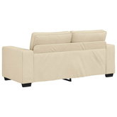Sofa 2-osobowa, kremowa, 180x77x82 cm, tkaniną