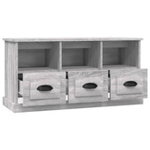 vidaXL Szafka pod TV, szary dąb sonoma, 100x35x50 cm