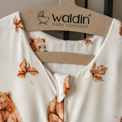 Śpiworek 0.5 TOG Misie Beżowy M