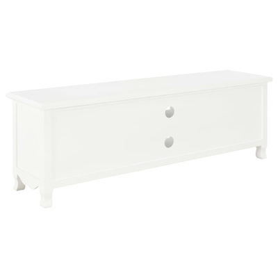 vidaXL Szafka pod TV, biała, 120 x 30 x 40 cm, drewniana