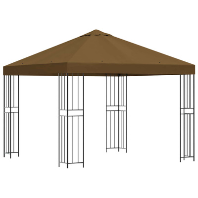 Altana 3 x 3 m Ciemnoszary Poliester i Stal 190 gsm