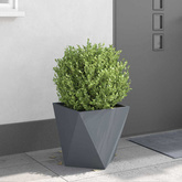Donica 2 pcs Antracyt 40 x 40 x 40 cm Stal