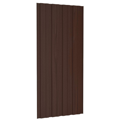 Panel dachowy 36 pcs brązowy 100 x 45 cm Stal galwanizowana