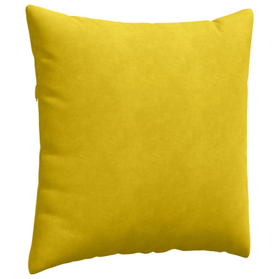 Poduszki na sofę 2 pcs Żółty 80 x 80 cm Tkanina sztruksowa