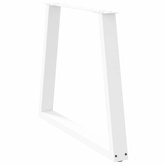 Nogi do stołu jadalnego w kształcie litery V 2 szt. Białe 80x(72-73,3) cm Stal