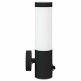 Zewnętrzna lampa ścienna 2 pcs Czarny 12 x 8,5 x 29 cm