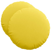Poduszki na siedziska 2 pcs Jasnożółty ?50 x 19 cm tkanina
