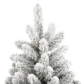 Sztuczna choinka zawiasowa, ośnieżona, 210 cm