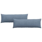 Poduszki na sofę 2 pcs Niebieski 120 x 40 cm Tkanina sztruksowa