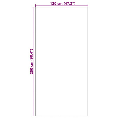 Dywanik wejściowy Inny Antracytowy i czarny 120 x 250 cm