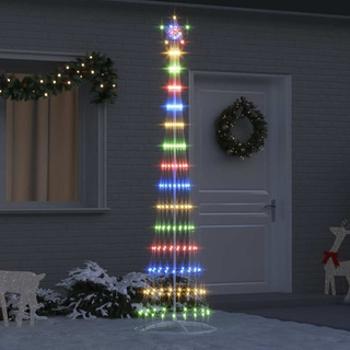 Choinka świąteczna LED z podstawą Wielokolorowe 250 cm Metal