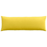 Poduszki na sofę 2 pcs Jasnożółty 120 x 40 cm tkanina