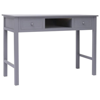 vidaXL Biurko, szare, 110 x 45 x 76 cm, drewniane
