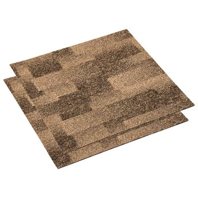 Dywan podłogowy 20 pcs Brązowy 50 x 50 cm PP