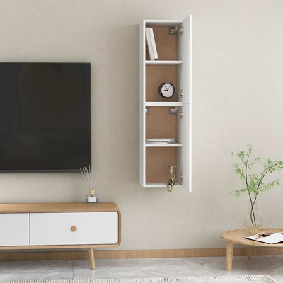 Szafki pod TV, 2 szt., białe, 30,5x30x60 cm