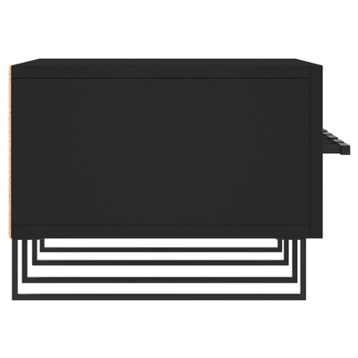 vidaXL Szafka pod TV, czarna, 150x36x30 cm, materiał drewnopochodny