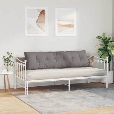 Poduszka na plecy Ciemnoszary 180 x 19 x 50 cm tkanina