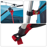 vidaXL Namiot rodzinny, kabinowy, 4-os, niebieski, szybkie rozkładanie