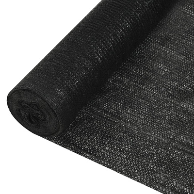 Siatka cieniująca, czarna, 1,8x25 m, HDPE, 195 g/m?