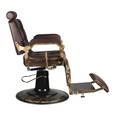 Gabbiano fotel barberski Boss brązowy 126467