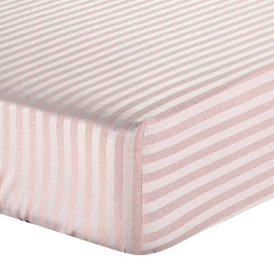 Prześcieradło Pasy różowe 100x200