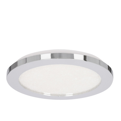 Plafon do łazienki PIXEL minimalistyczny – srebrny chromowany 22,5 cm - okrągły plafon LED z funkcją ściemniania 3000K 12W IP441