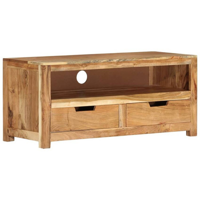 vidaXL Szafka pod TV, 88x35x40 cm, lite drewno akacjowe