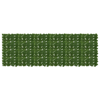 Parawan balkonowy z liśćmi zielony 300 x 100 cm