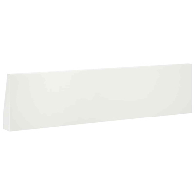 Mur oporowy 2 szt. 80 x 12 x 40 cm Stal Biały