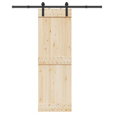 System do montażu drzwi przesuwnych, 183 cm, stal, czarny