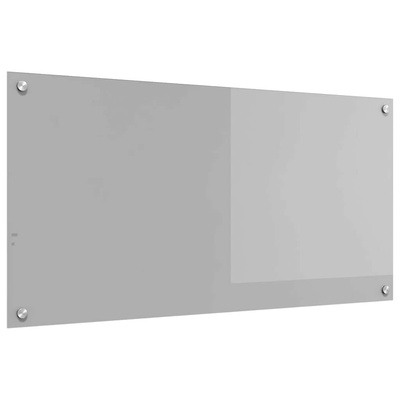 Panel kuchenny Jasnoszary 100 x 50 cm szkło hartowane