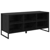 Szafka na buty z przechowywaniem Czarny Dąb 100 x 35 x 44 cm
