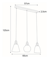 Lampa wisząca K-8036A-3 z serii SAMANTA KAJA
