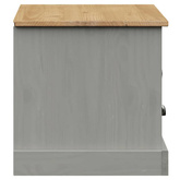 vidaXL Szafka pod TV VIGO, szara, 106x40x40 cm, lite drewno sosnowe