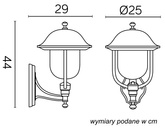 Lampa ogrodowa stojąca K 3012/1/O g