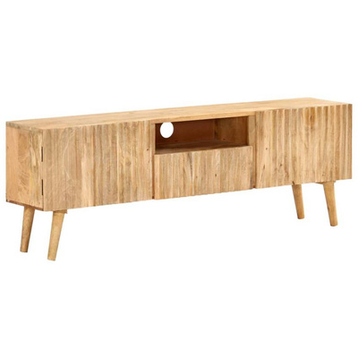 vidaXL Szafka pod TV, 140x30x49 cm, lite drewno mango